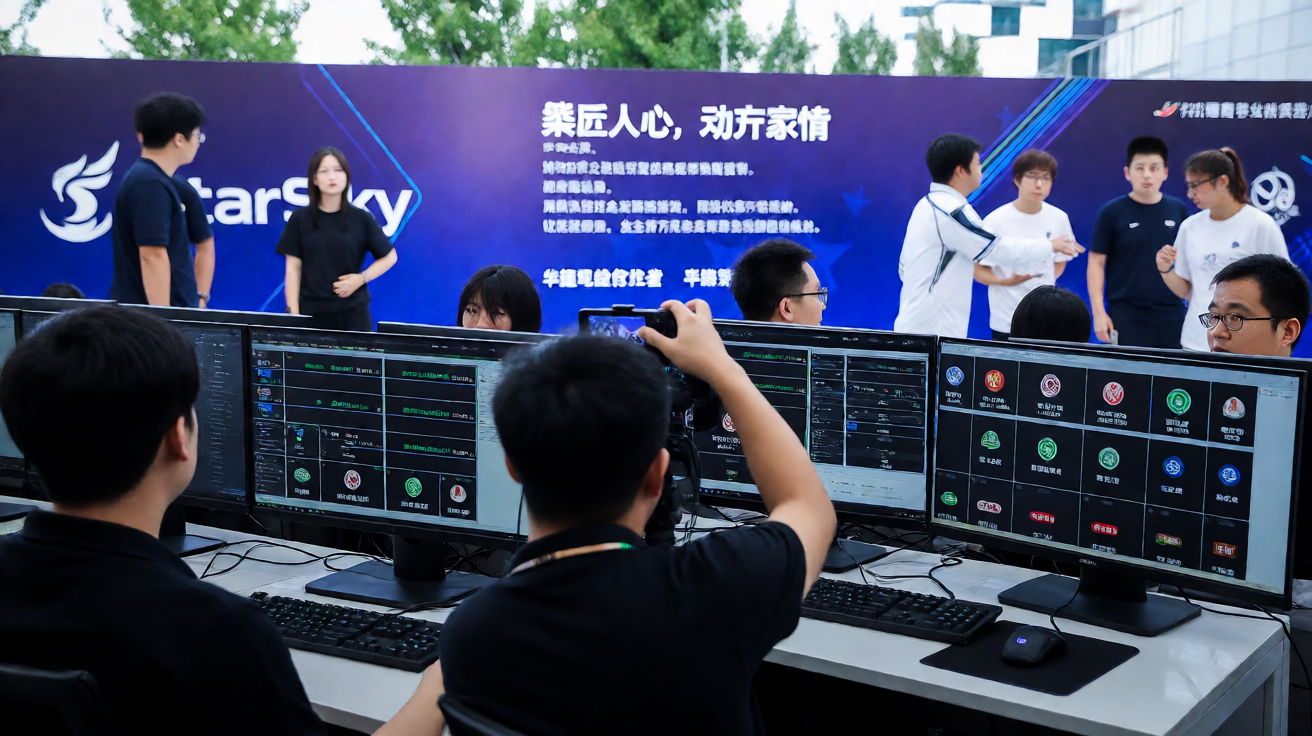 星空电竞平台团队在数据中心进行赛事数据监控与分析工作